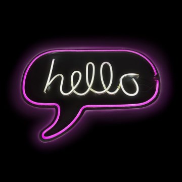 2Kids Toys - LED Neonska stenska dekoracija LED/USB hello