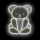 2Kids Toys - LED Neonska stenska dekoracija LED/USB koala