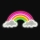2Kids Toys - LED Neonska stenska dekoracija LED/USB mavrica z clouds
