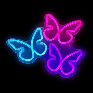 2Kids Toys - LED Neonska stenska dekoracija LED/USB metulji