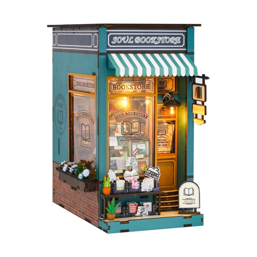 2Kids Toys - LED Opora za knjige Soul bookstore 2xAAA
