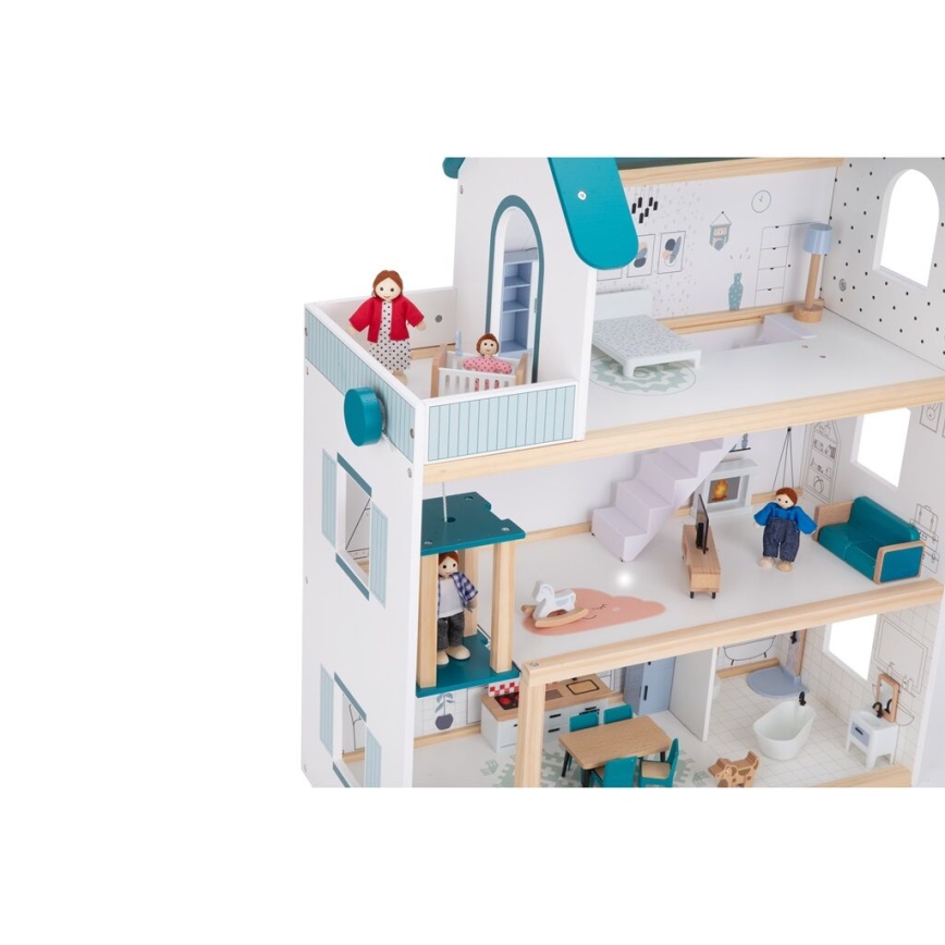 2Kids Toys - Lesena hišica za lutke Barbora