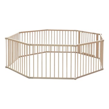 2Kids Toys - Lesena otroška ograja XXL 210x210 cm bež