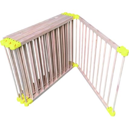 2Kids Toys - Lesena otroška ograja XXL 210x210 cm bež