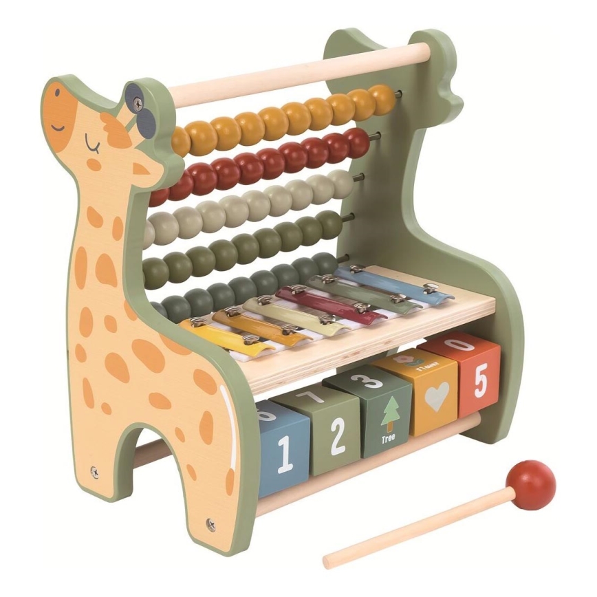 2Kids Toys - Lesena večnamenski abacus Giraffe