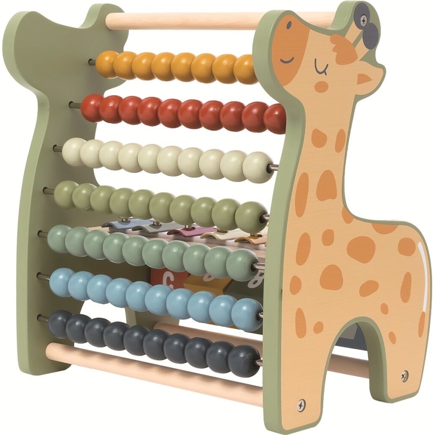 2Kids Toys - Lesena večnamenski abacus Giraffe