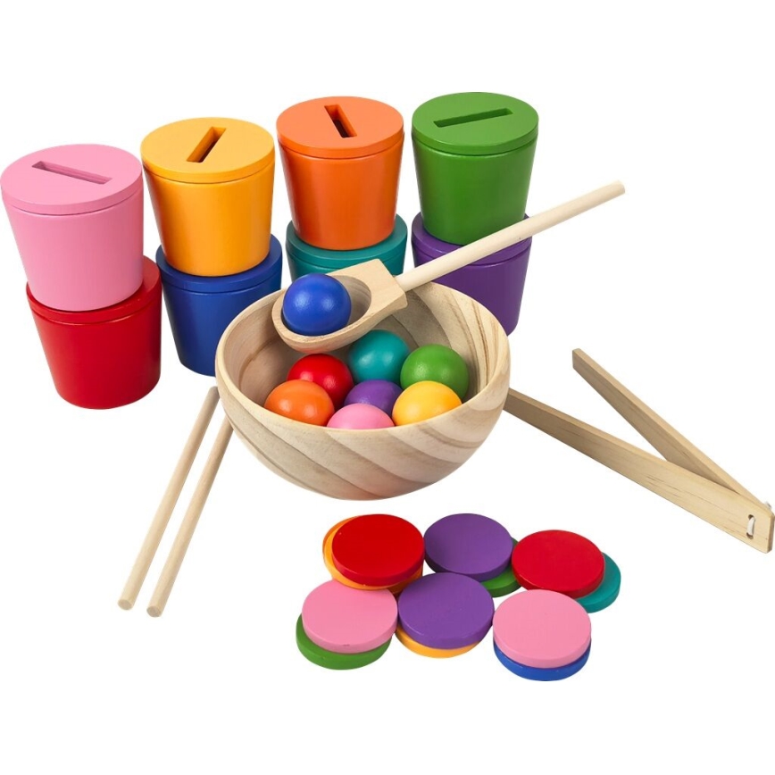 2Kids Toys - Mavrične kroglice, kovanci in kozarčki v 8 barvah