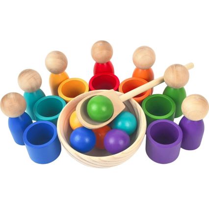 2Kids Toys - Mavrične punčke z žogicami 7 barv