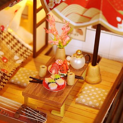2Kids Igrače - Miniatura hiške Razkošna sakura vila 2xAAA