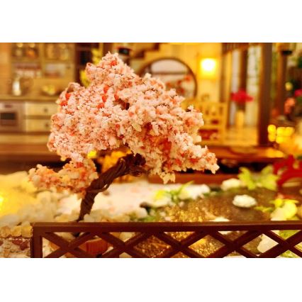 2Kids Igrače - Miniatura hiške Razkošna sakura vila 2xAAA