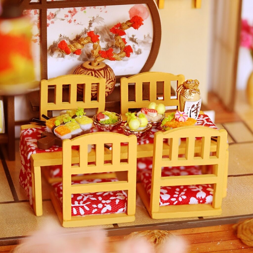 2Kids Igrače - Miniatura hiške Razkošna sakura vila 2xAAA