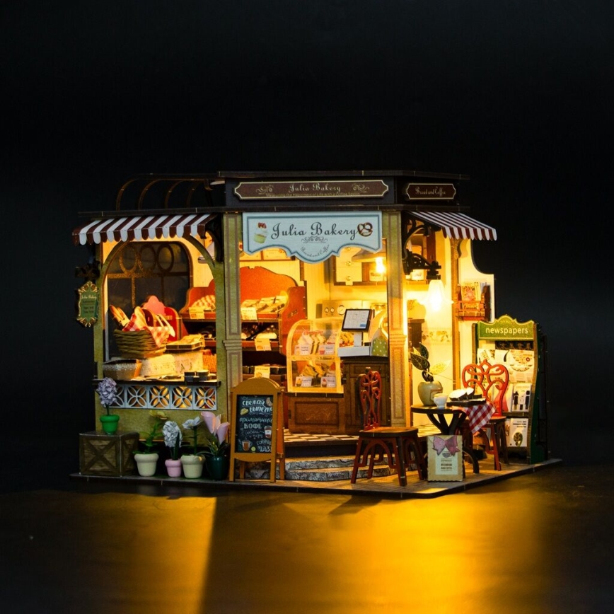 2Kids Igrače - Miniatura hiške Julijina pekarna 2xAAA