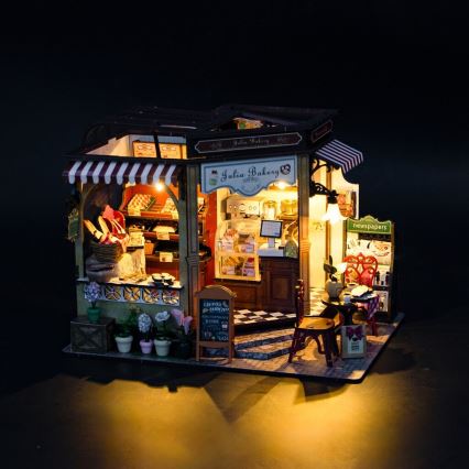 2Kids Igrače - Miniatura hiške Julijina pekarna 2xAAA