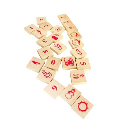 2Kids Toys - Naravne lesene kocke, 220 kosov