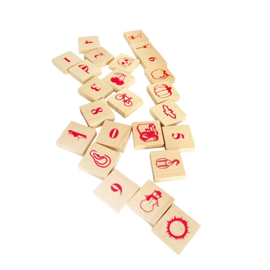 2Kids Toys - Naravne lesene kocke, 220 kosov