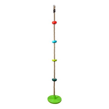 2Kids Toys - Otroška plezalna vrv z diski mešanica barv
