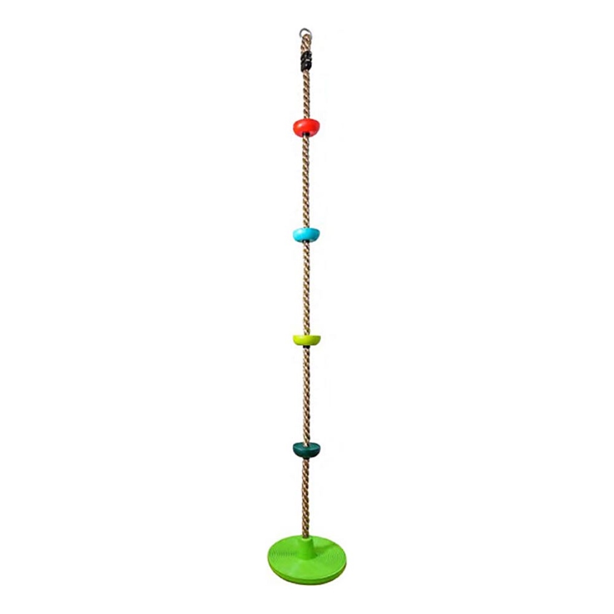 2Kids Toys - Otroška plezalna vrv z diski mešanica barv