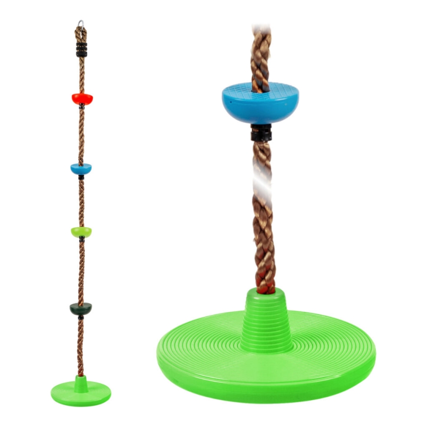 2Kids Toys - Otroška plezalna vrv z diski mešanica barv