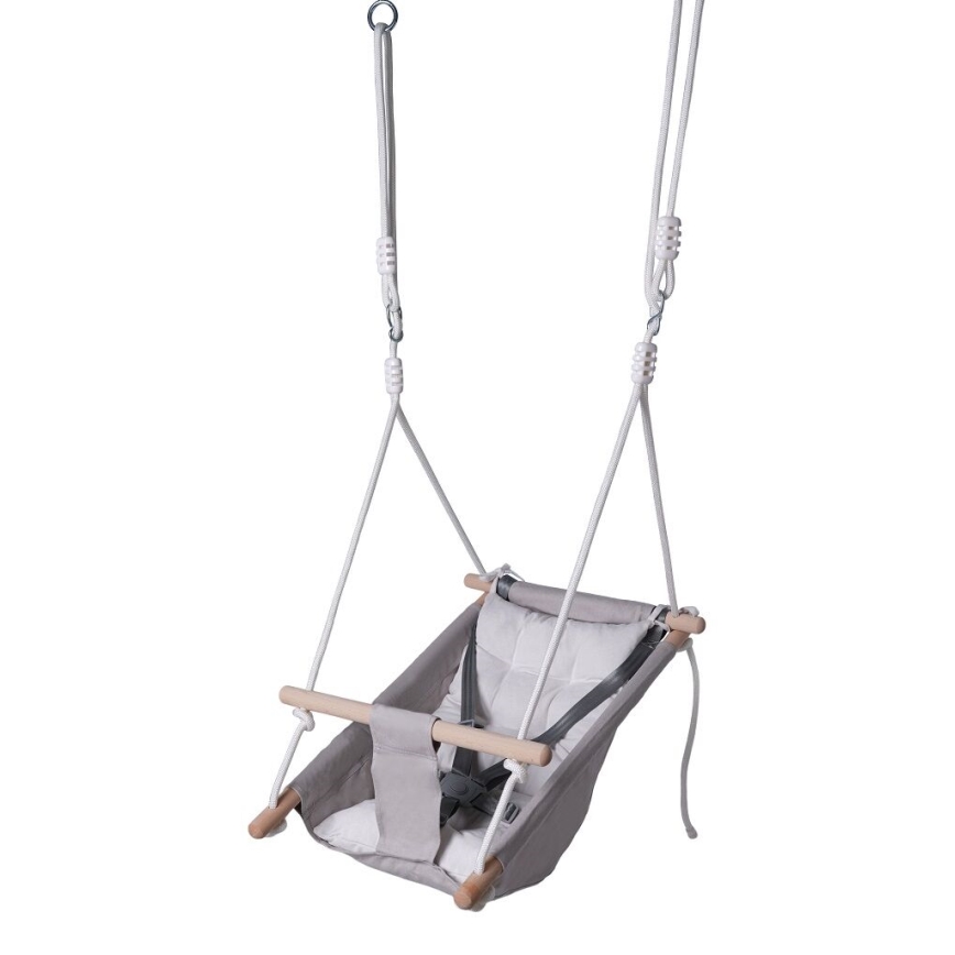 2Kids Toys - Otroška tekstilna gugalnica za najmanjše siva