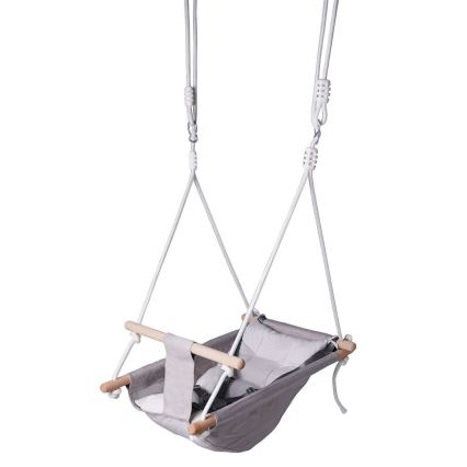 2Kids Toys - Otroška tekstilna gugalnica za najmanjše siva