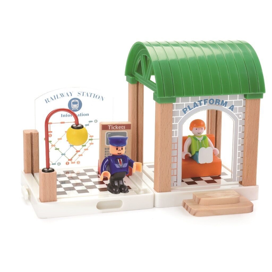 2Kids Toys - Železniška proga Mesto in vas, 200 kosov