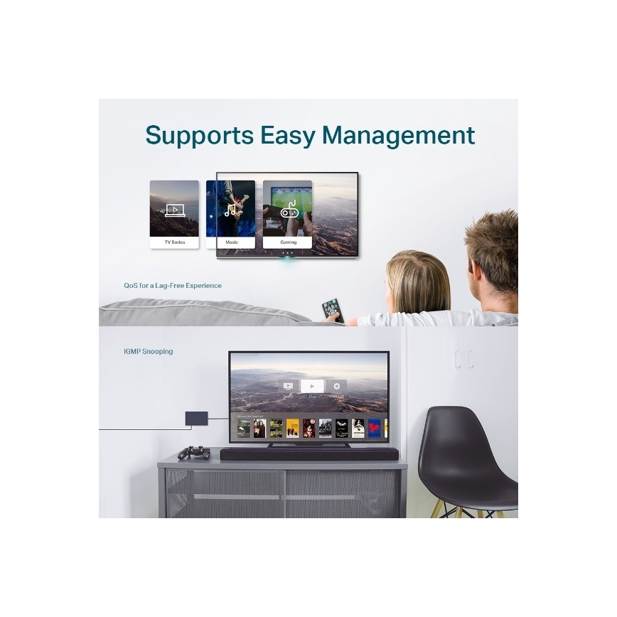 5-portni gigabitni Easy Smart preklopnik