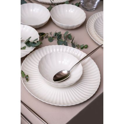 52-delni jedilni servis iz belega porcelana