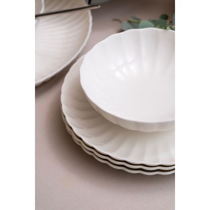 52-delni jedilni servis iz belega porcelana