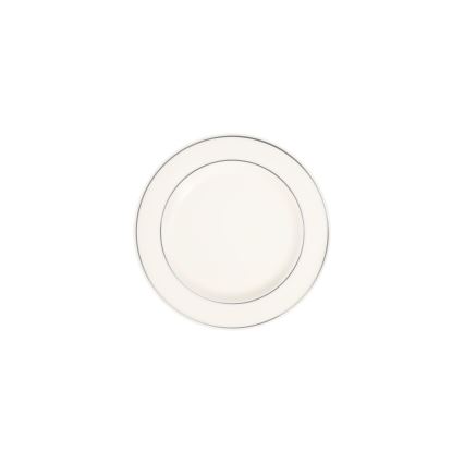 53-delni jedilni komplet, kremne in srebrne barve, iz porcelana