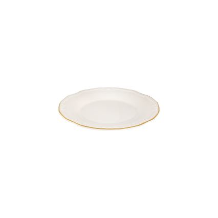 53-delni jedilni set, bela/zlata, porcelan
