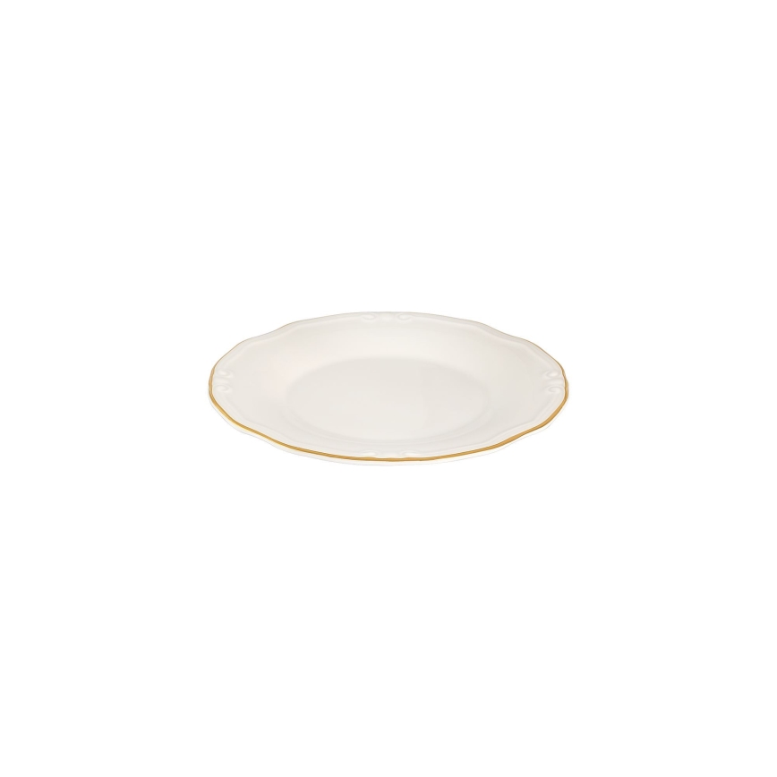 53-delni jedilni set, bela/zlata, porcelan