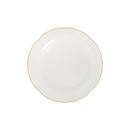 53-delni jedilni set, bela/zlata, porcelan