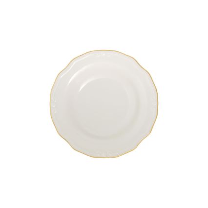 53-delni jedilni set, bela/zlata, porcelan