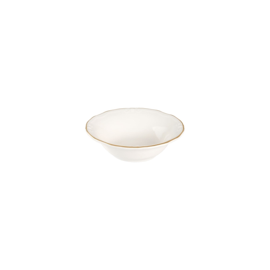 53-delni jedilni set, bela/zlata, porcelan