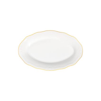 53-delni jedilni set, bela/zlata, porcelan