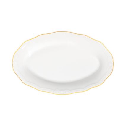 53-delni jedilni set, bela/zlata, porcelan