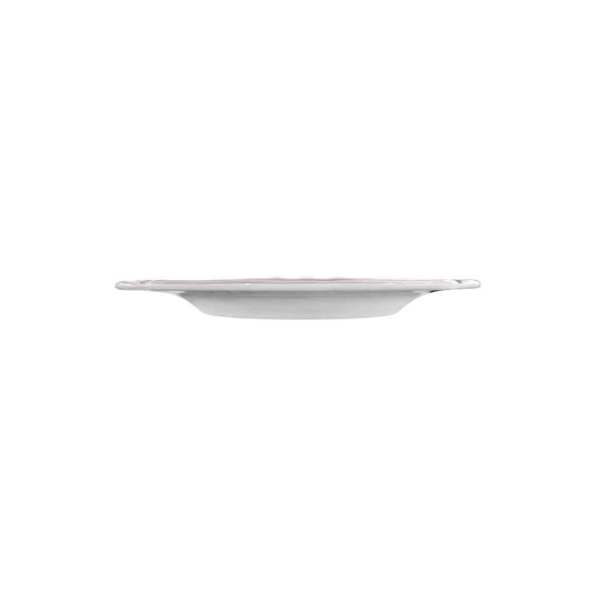 53-delni komplet jedilnega posodja, bel/srebrn, porcelan