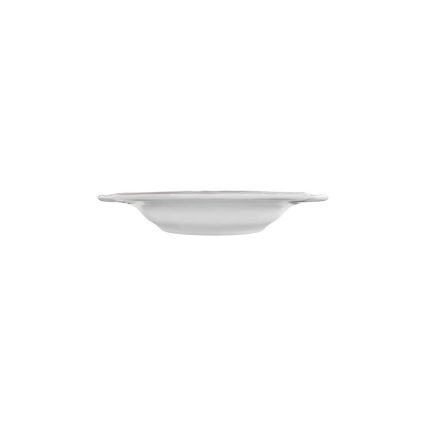 53-delni komplet jedilnega posodja, bel/srebrn, porcelan