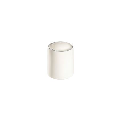 53-delni komplet jedilnega posodja, bel/srebrn, porcelan