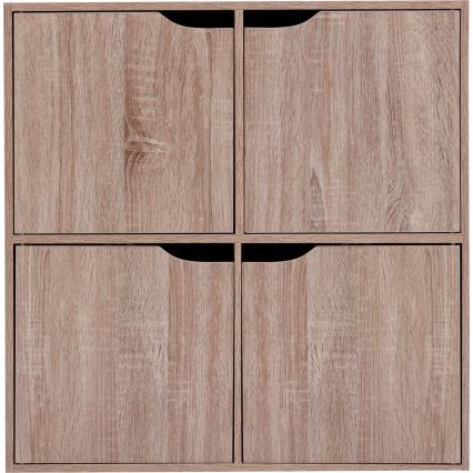 5five - Komoda TIDY 68x68x32 cm rjava