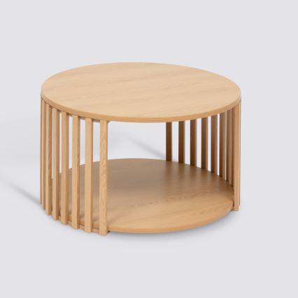 5five - Konferenčna mizica VINKY premera 60 cm rjava