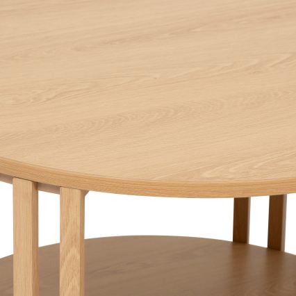 5five - Konferenčna mizica VINKY premera 60 cm rjava