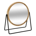 5five - Kozmetično ogledalo SWING 20,5x17,5 cm, okroglo, iz bambusa