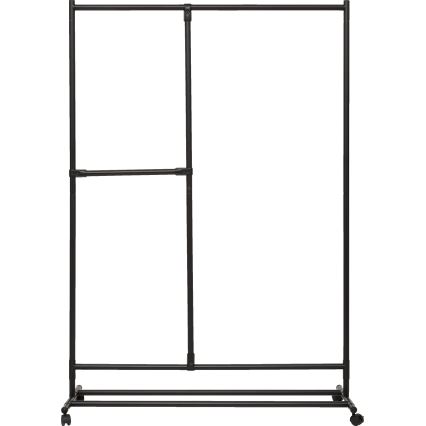 5five - Samostoječi obešalnik KENY 173x117 cm črna
