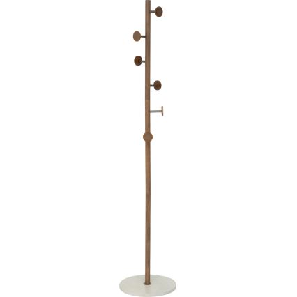 5five - Samostoječi obešalnik PERY 175x36,5 cm rjava/bela