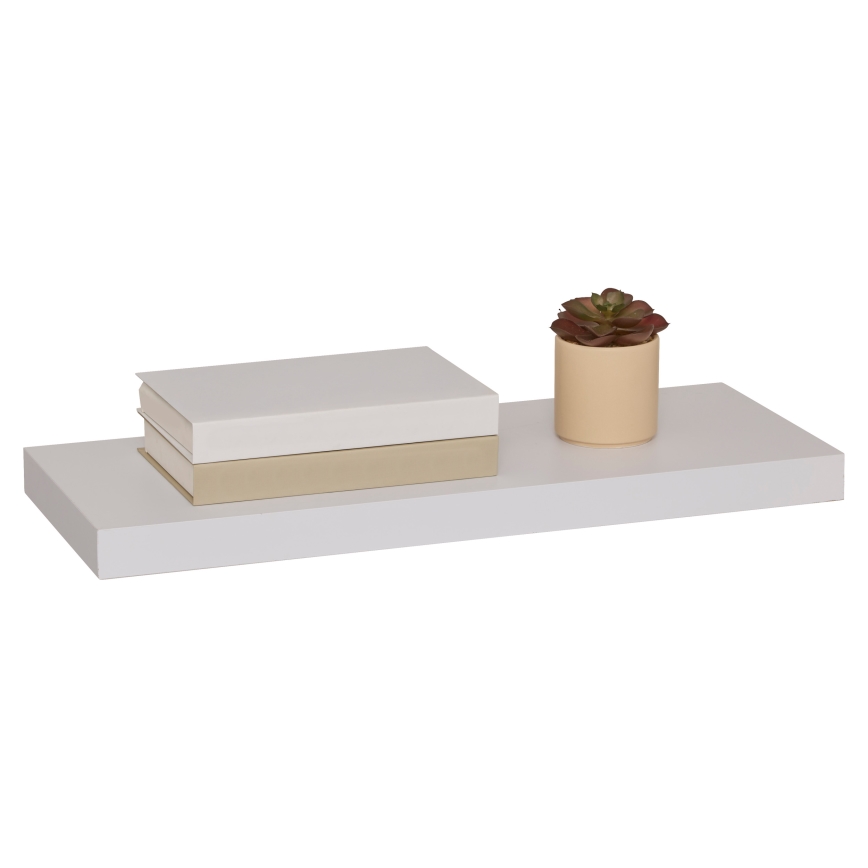 5five - Stenska polica HYLE 60x24 cm bela