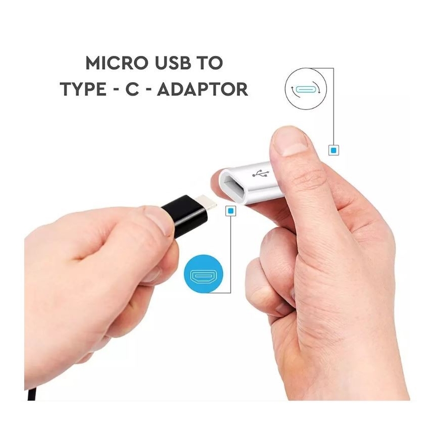 Adapter Micro USB za USB-C bel