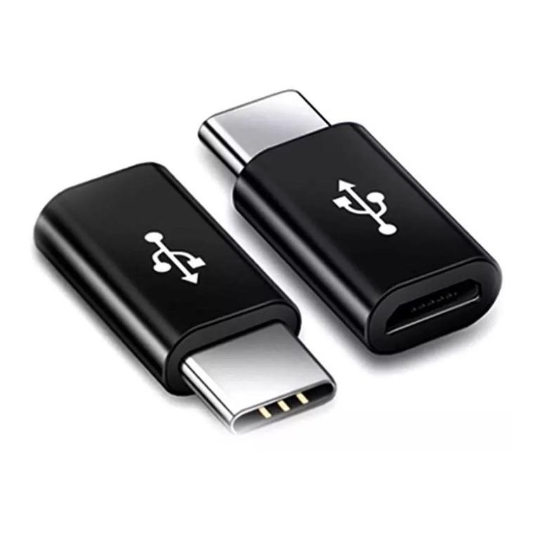 Adapter Micro USB za USB-C črn