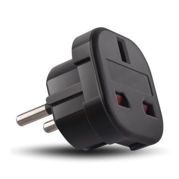 Adapter UK/EU 230V črna