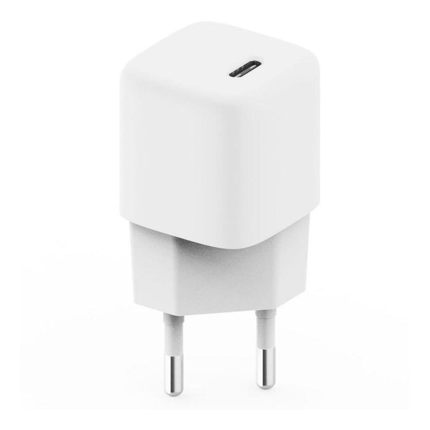Adapter USB-C Power Delivery 20W/230V bela